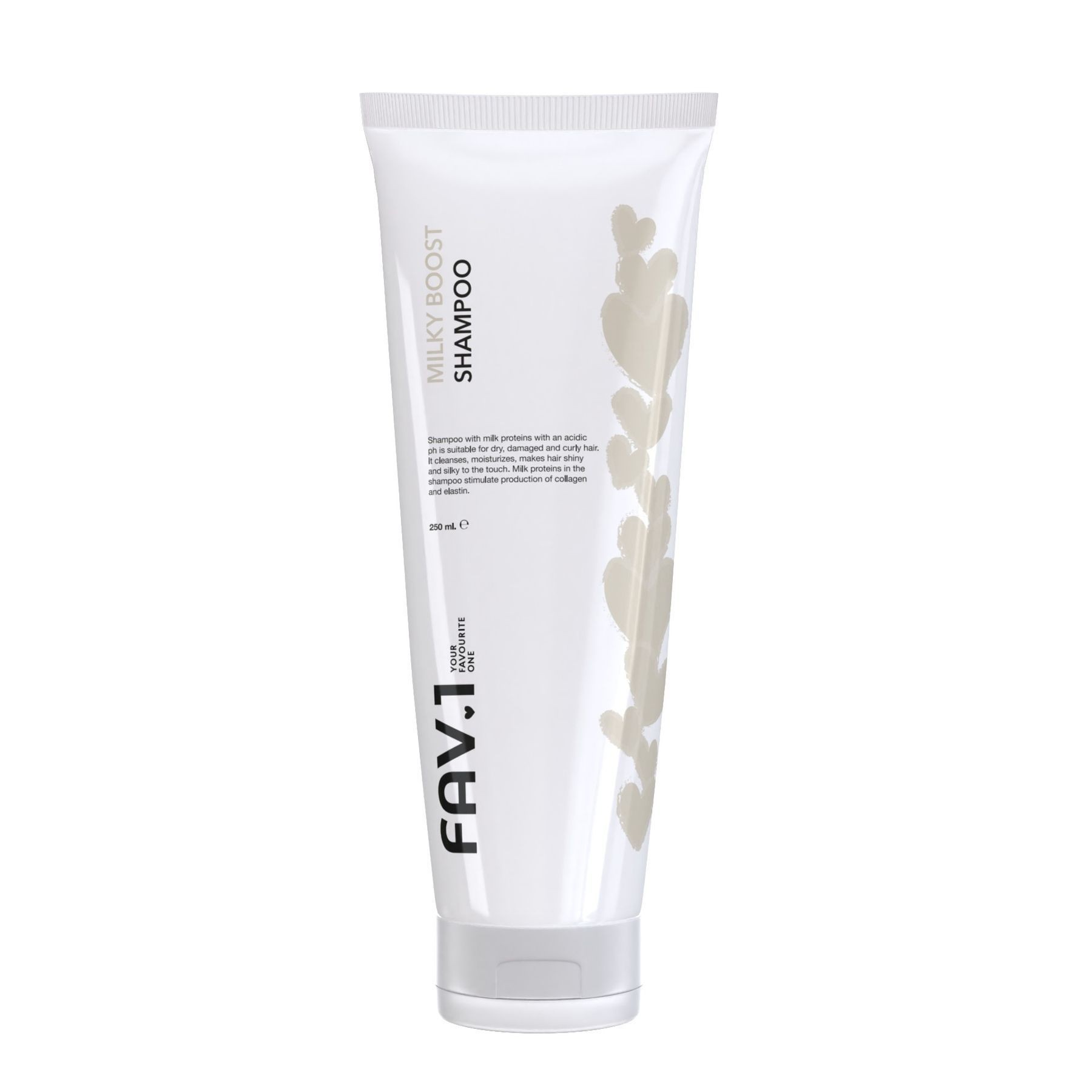 FAV.1 MILKY BOOST SHAMPO Шампунь з молочними протеїнами та кислим pH, 250 мл